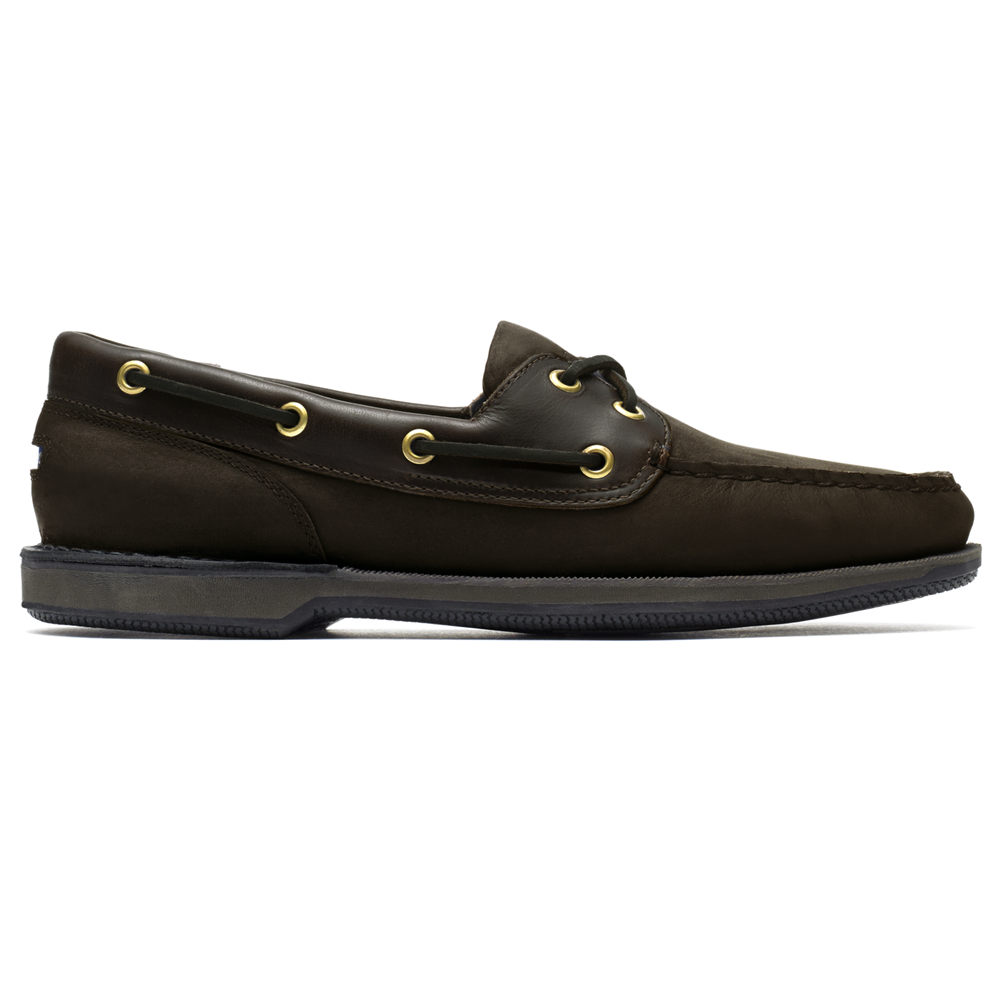 Sapatos De Vela Rockport Homem Pretas - Perth - 38251WUQY